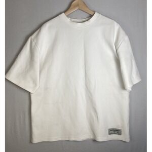 The Giving Movement Oversized  High Neck White T-shirt Unisex Size XL